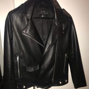 ZARA faux leather jacket